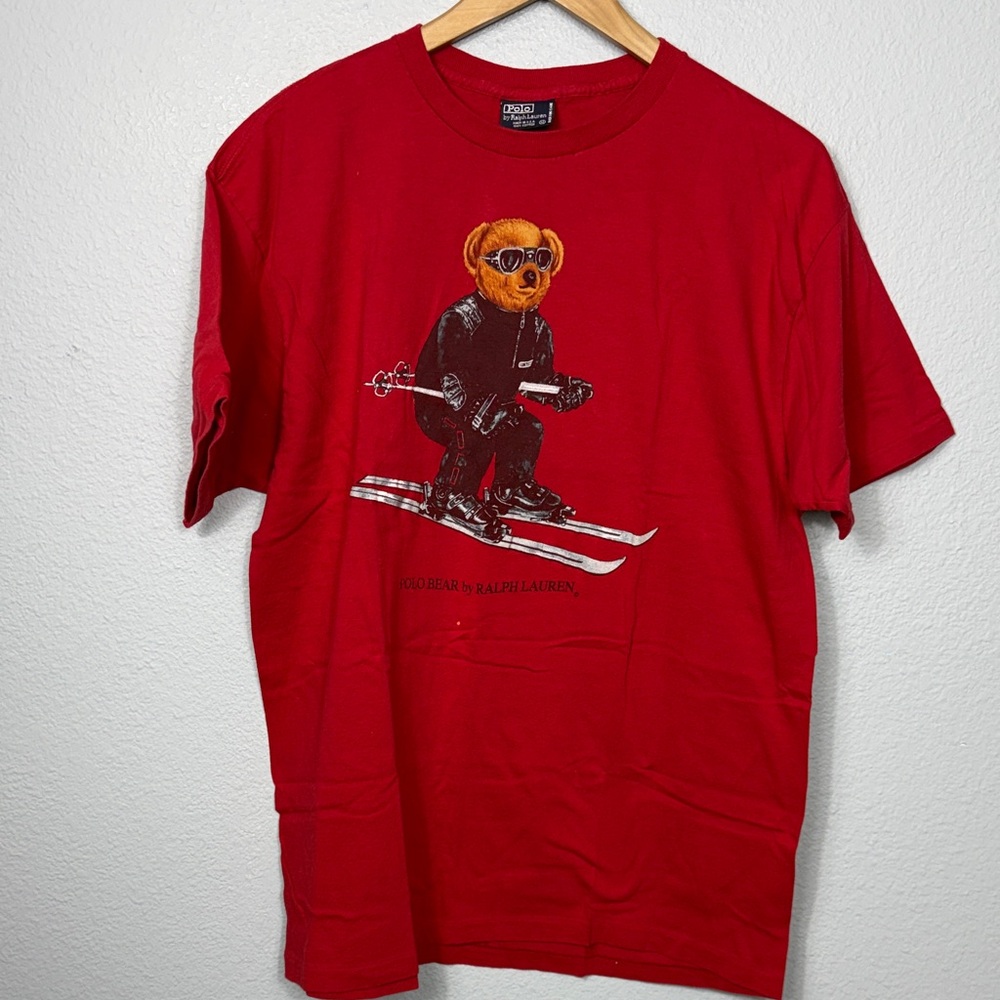Vintage Polo by Ralph Lauren Ski Bear Short Sleeve Tee